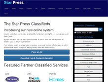 Tablet Screenshot of classifieds.thestarpress.com